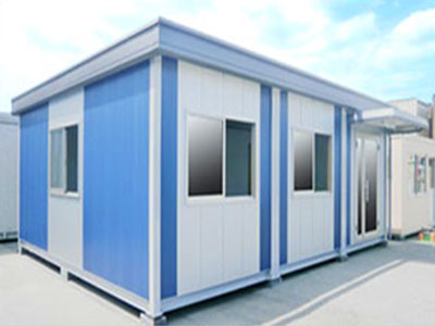 どこにでも設置可能なトイレ付ユニットハウス