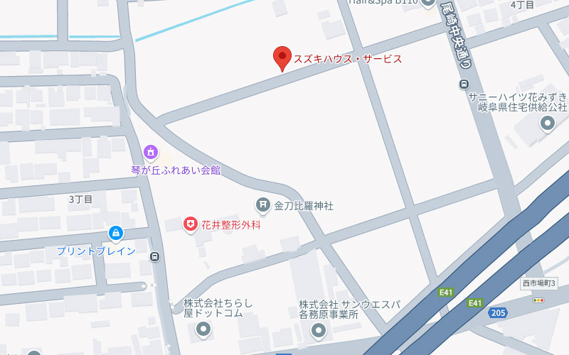 スズキハウスサービス　案内地図